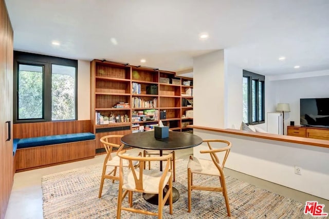 view of dining room