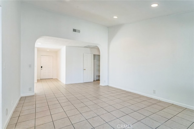 view of tiled empty room