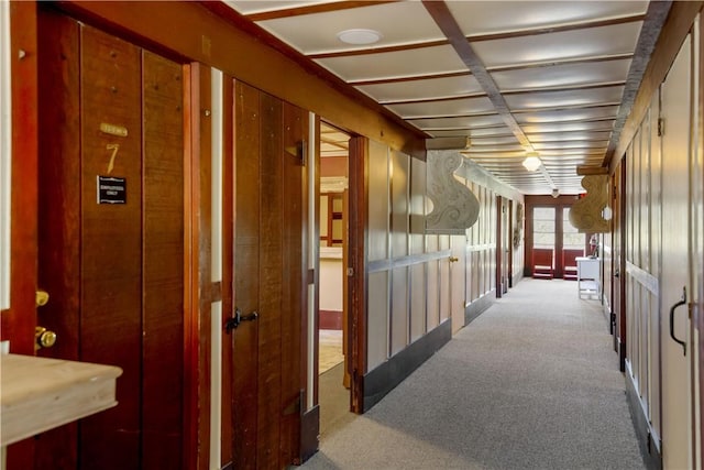 corridor with carpet