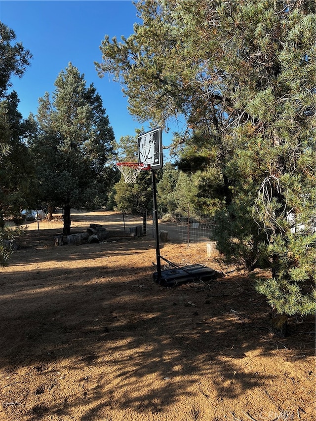 view of sport court