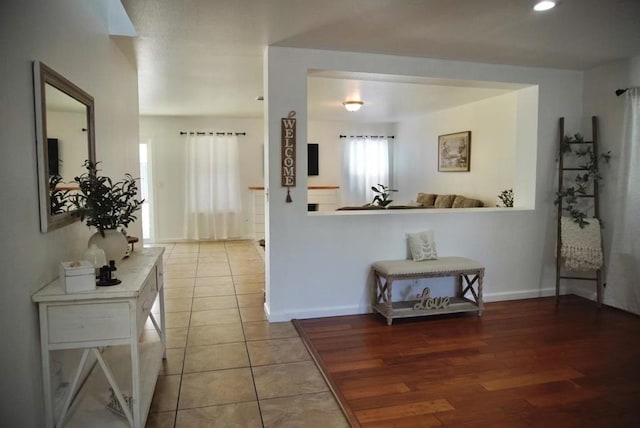 interior space featuring light hardwood / wood-style flooring