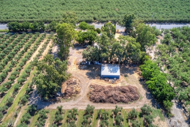 aerial view with a rural view