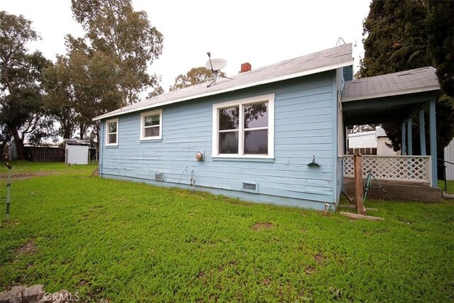 4065 County Rd S, Orland, CA 95963 - rear view of house with crawl space