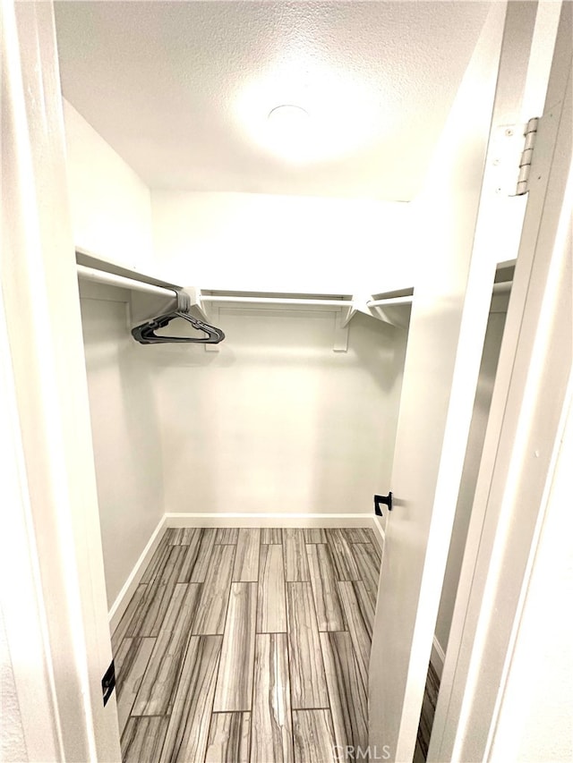 spacious closet with hardwood / wood-style floors