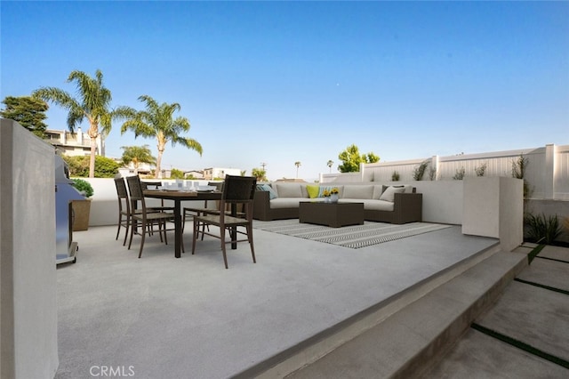 33851 Malaga Dr, Dana Point, CA 92629 - view of patio / terrace with outdoor lounge area and outdoor dining space