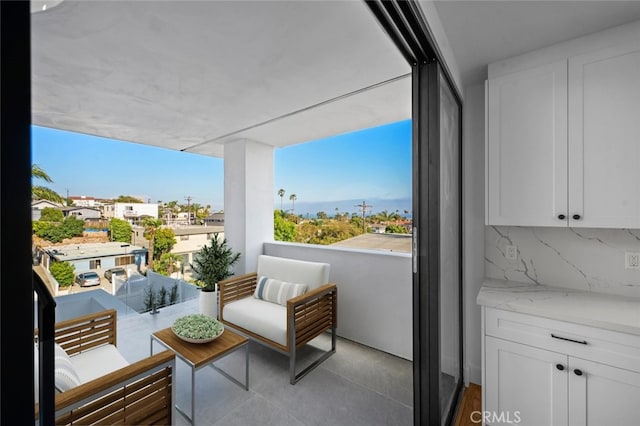 balcony with outdoor lounge area