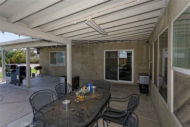 view of patio / terrace featuring area for grilling