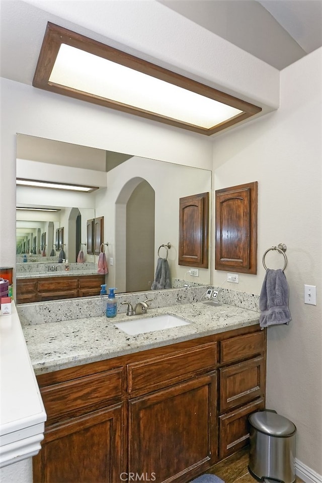 bathroom featuring vanity