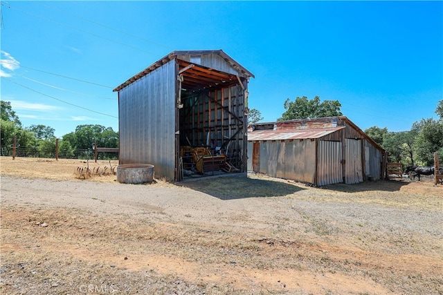 view of outbuilding