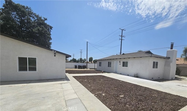 exterior space with a patio