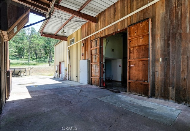 view of horse barn