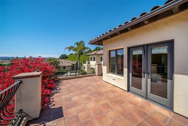 view of patio / terrace with french doors