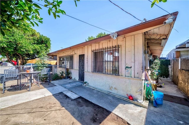 exterior space with a patio area