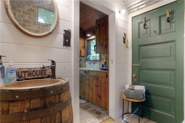 bathroom featuring vanity