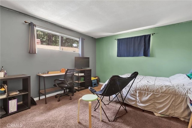 bedroom with carpet flooring