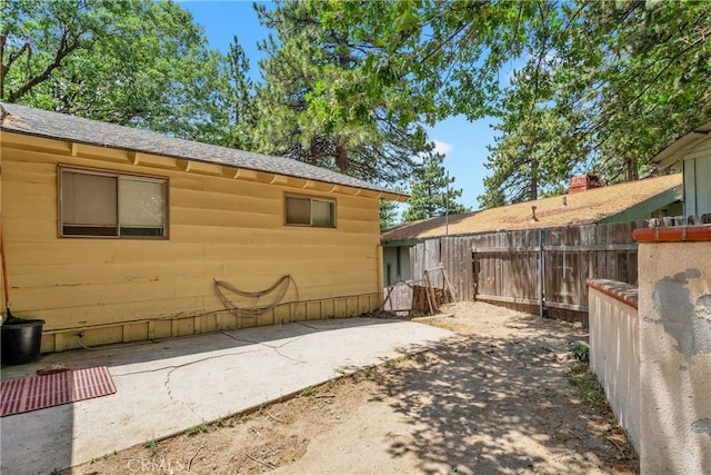 view of home's exterior with a patio area