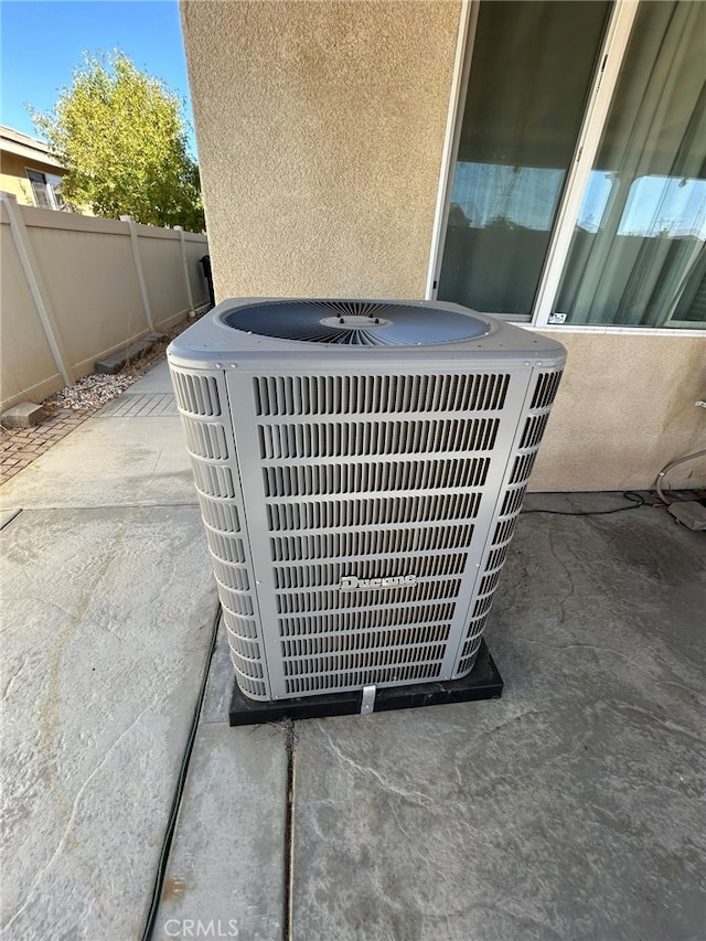 exterior details with central AC unit