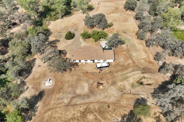 bird's eye view with a rural view