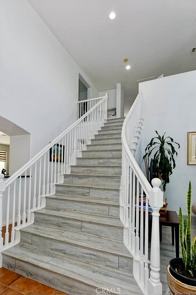 view of stairs