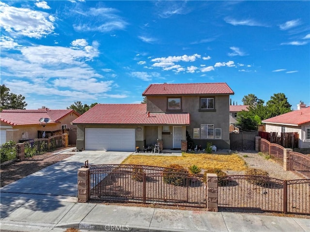 view of front of house featuring a garage