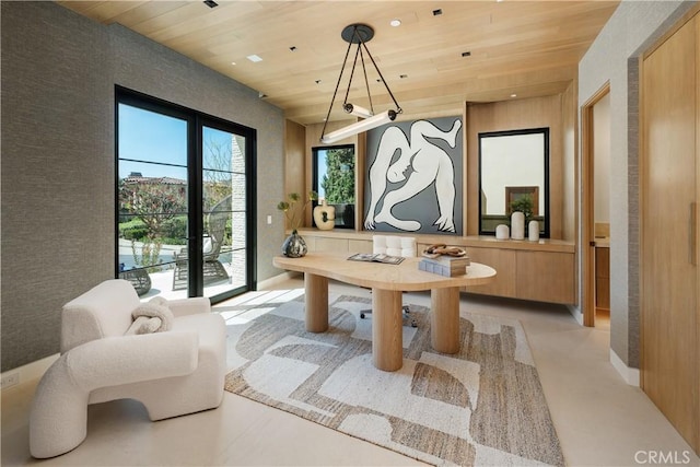13 Ritz Cove Dr, Dana Point, CA 92629 - dining room with wood ceiling
