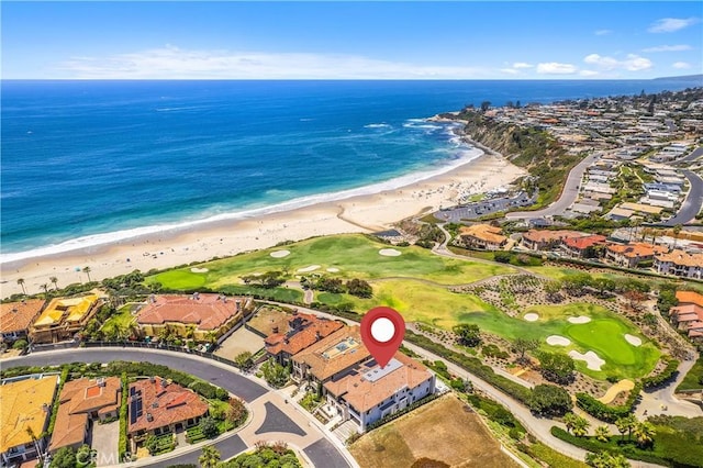 13 Ritz Cove Dr, Dana Point, CA 92629 - aerial overview of property's location with expansive beach and nearby suburban area