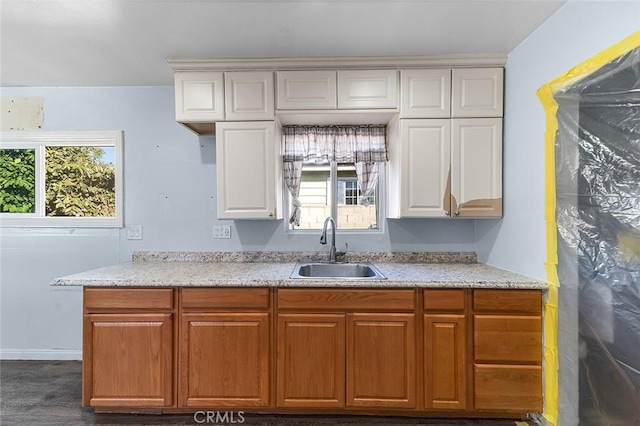 kitchen featuring sink and a healthy amount of sunlight