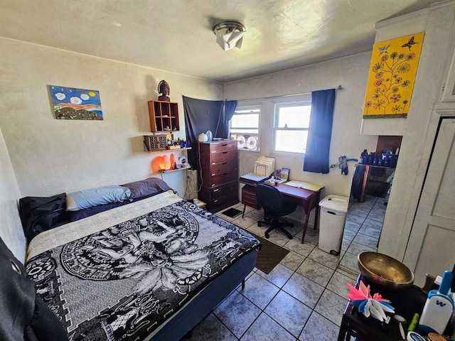 view of tiled bedroom