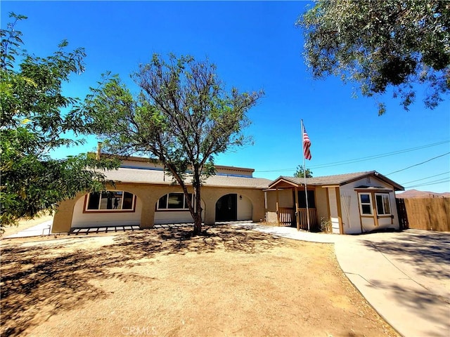 view of ranch-style home