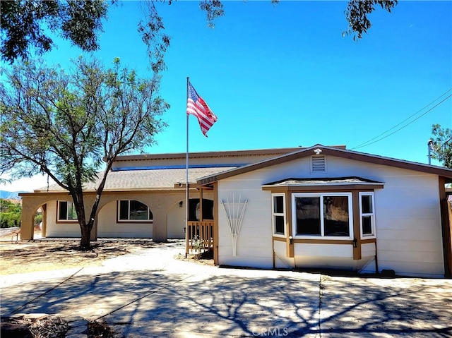 view of ranch-style home