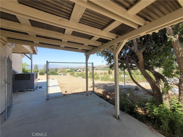 view of patio featuring cooling unit