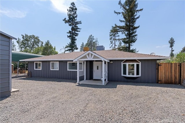 view of ranch-style home