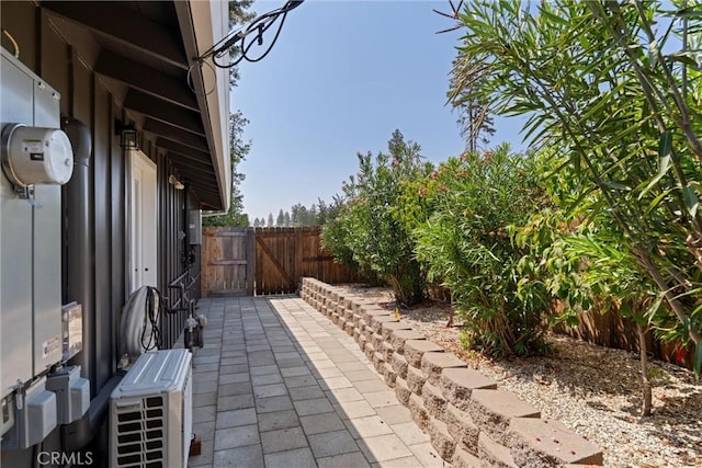 view of patio / terrace featuring ac unit