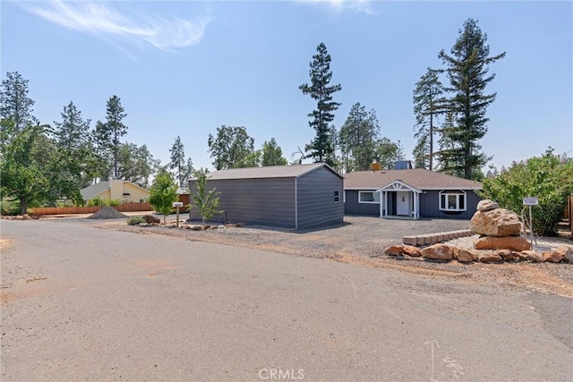 view of front of home