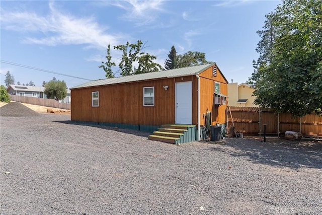 view of rear view of property