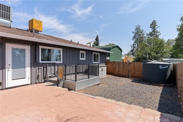 back of property featuring a patio area