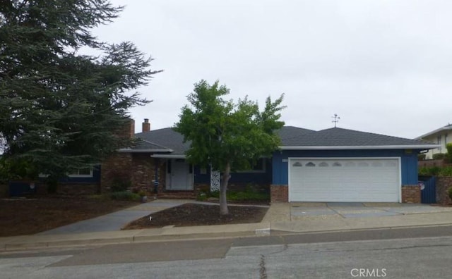 2132 Longview Dr, San Leandro, CA 94577 - single story home with a garage, brick siding, and concrete driveway