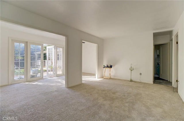 view of carpeted empty room