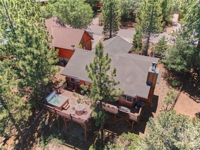 birds eye view of property