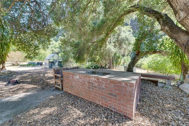 view of yard featuring a gazebo