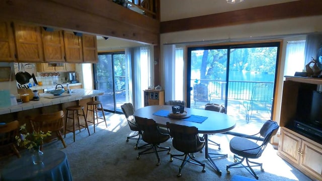 view of dining room