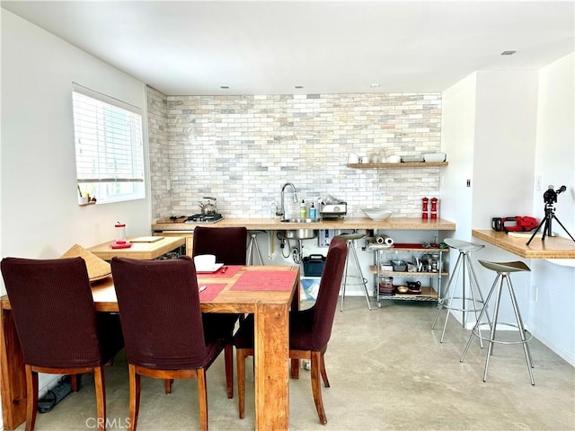 view of dining room