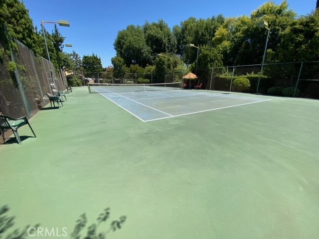 view of tennis court