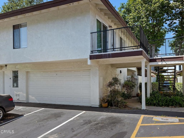 view of home's exterior featuring a garage