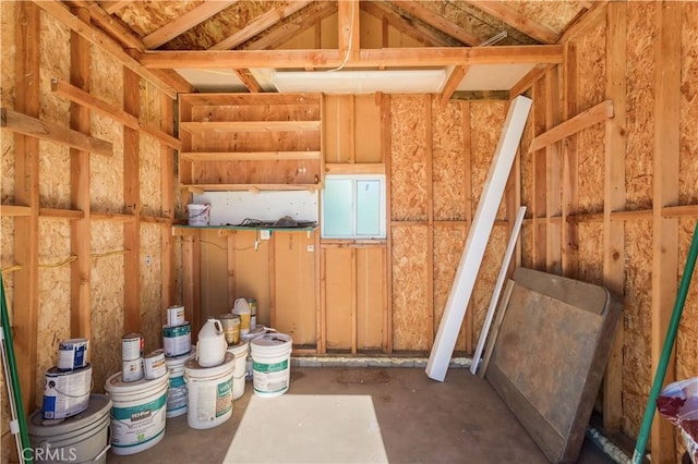 view of storage room