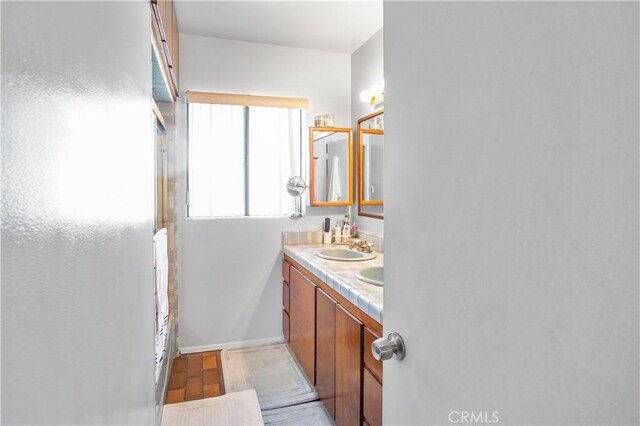 bathroom with vanity