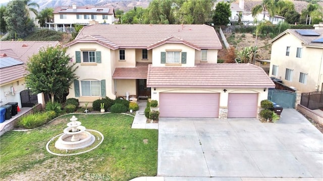 view of front of property with a front yard