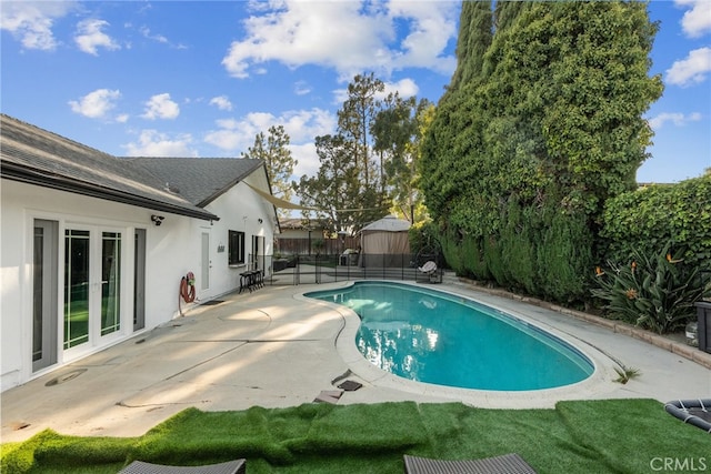 view of pool with a patio