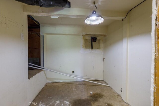 1384 Golden Rule Ln, Lake Arrowhead, CA 92352 - spare room with concrete floors