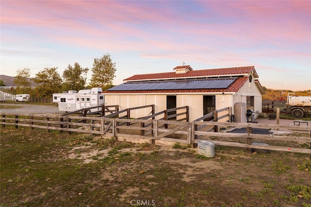 view of stable